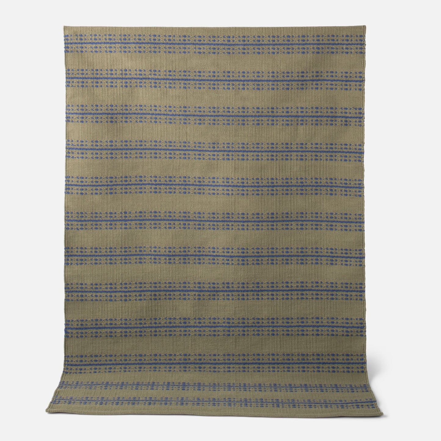 Cotton Ticking Stripe Flatweave Rug