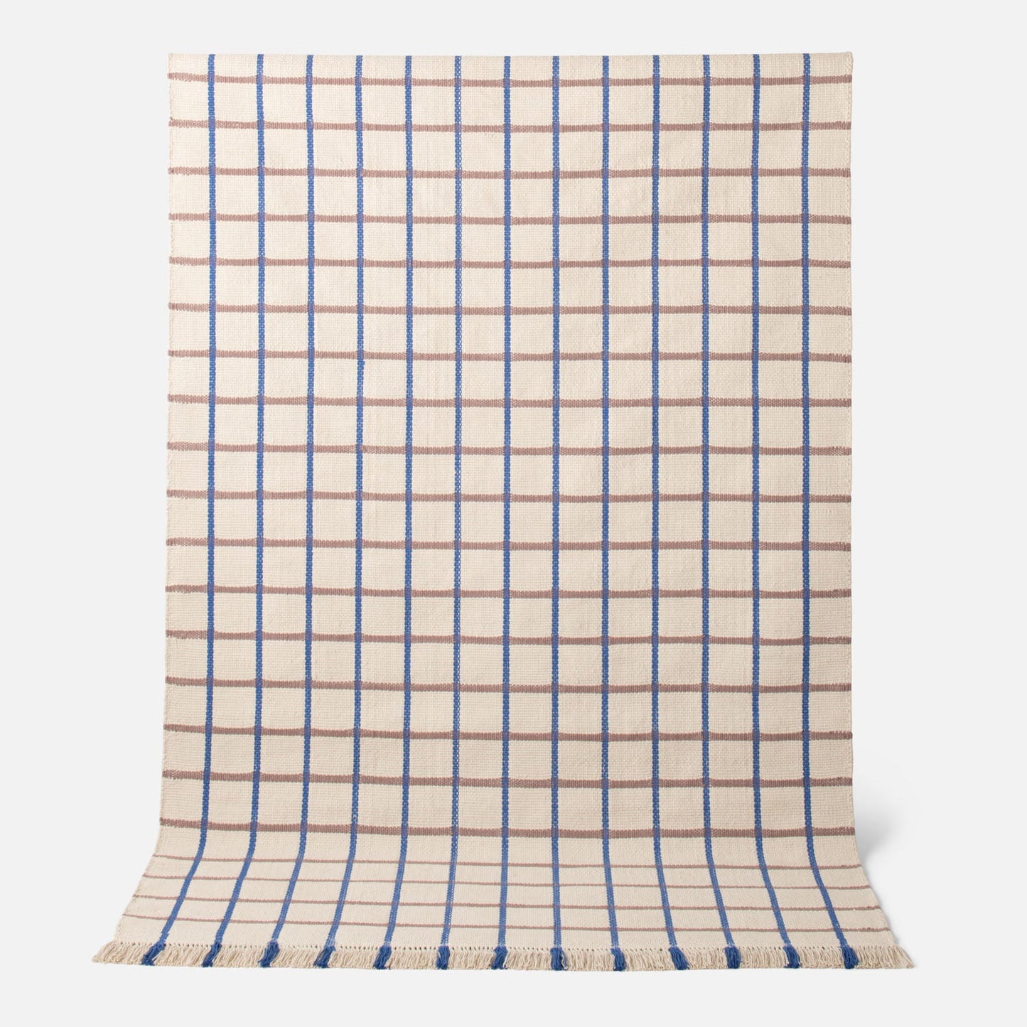 Cotton Grid Flatweave Rug