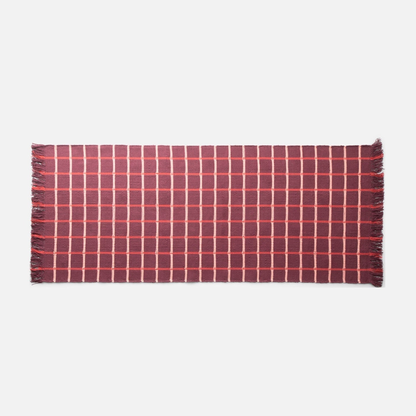 Cotton Grid Flatweave Rug
