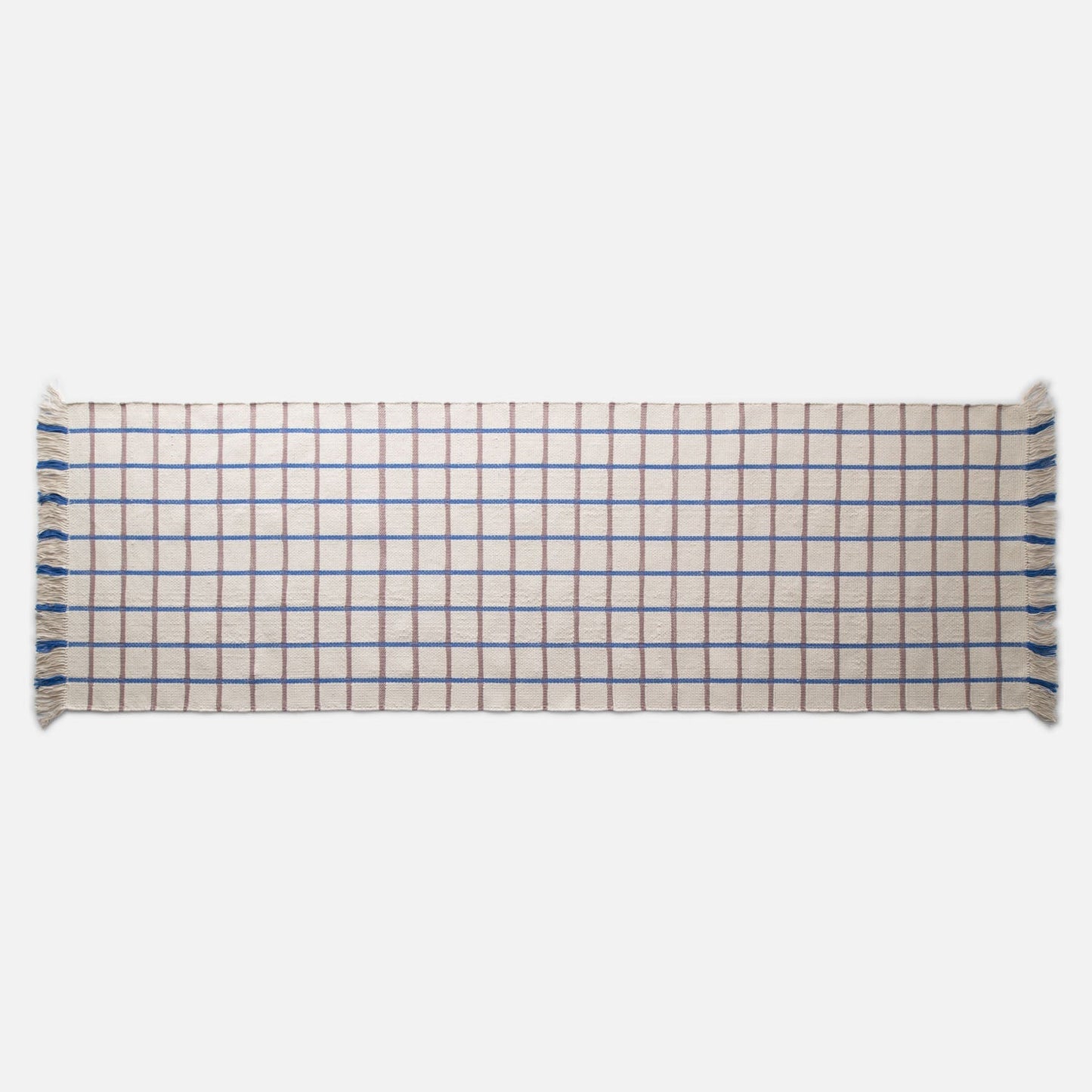 Cotton Grid Flatweave Rug