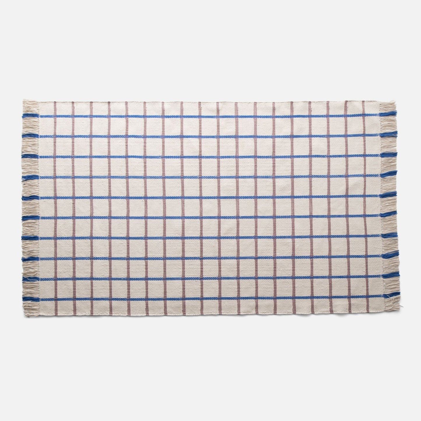 Cotton Grid Flatweave Rug