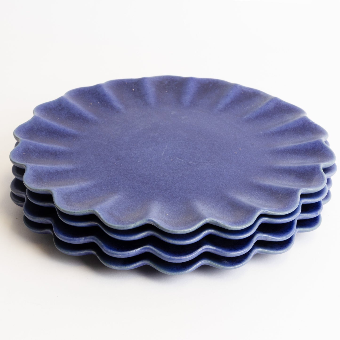 Dhalia Stoneware Dinner Plate, Set of 4 - Blue