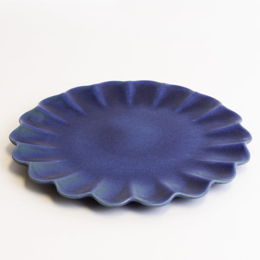 Dhalia Stoneware Dinner Plate, Set of 4 - Blue