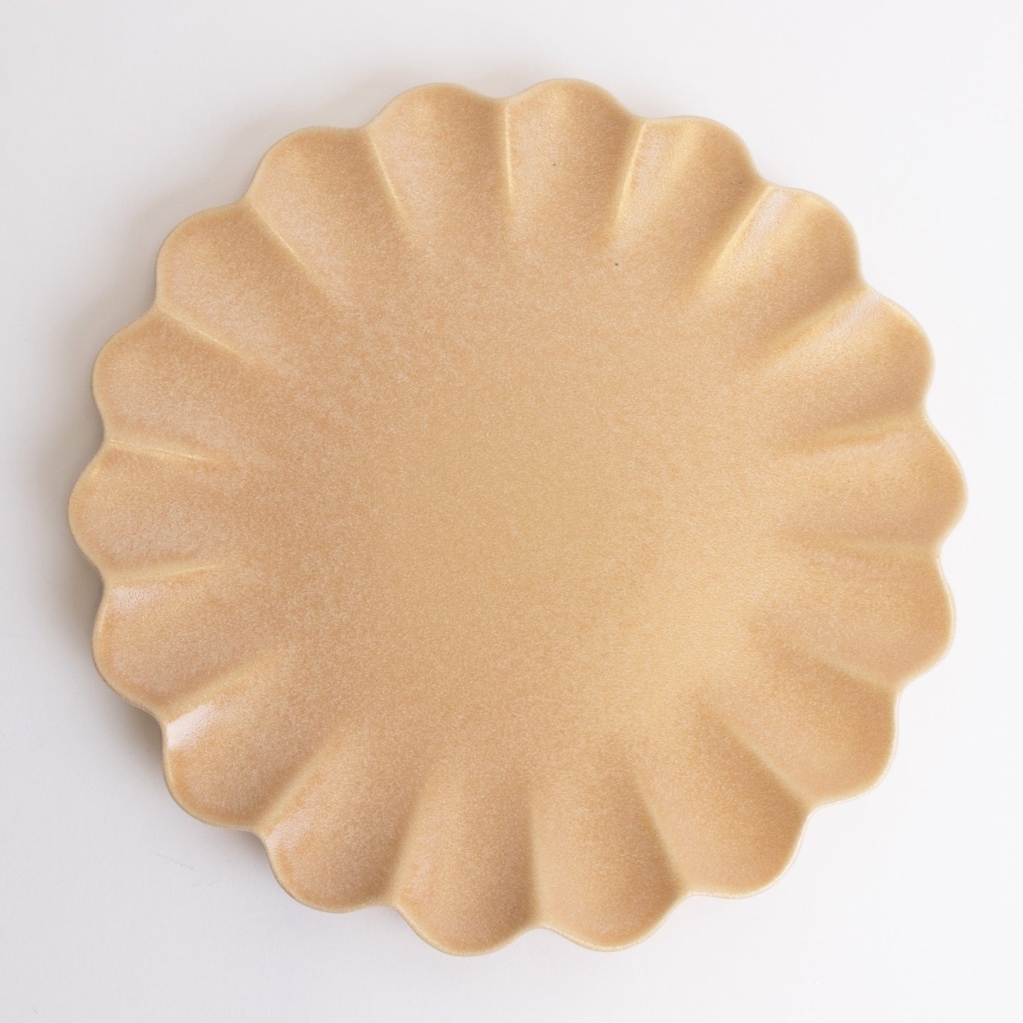 Dhalia Stoneware Dinner Plates, Set of 4 - Camel