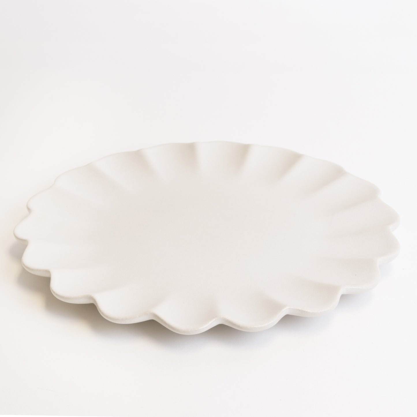 Dhalia Stoneware Dinner Plate, Set of 4 - White