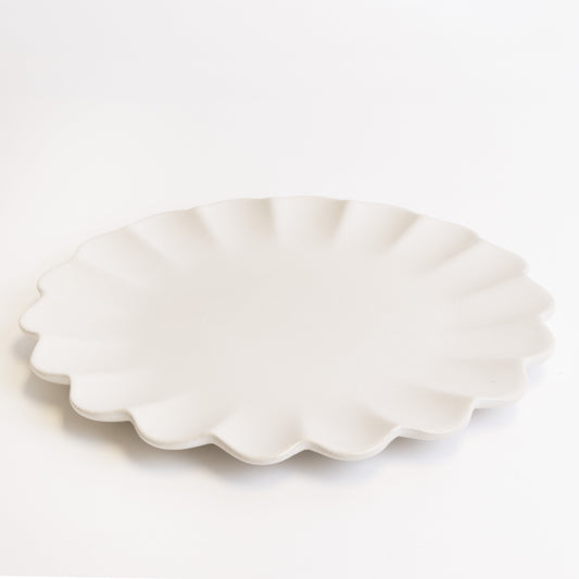 Dhalia Stoneware Dinner Plate, Set of 4 - White