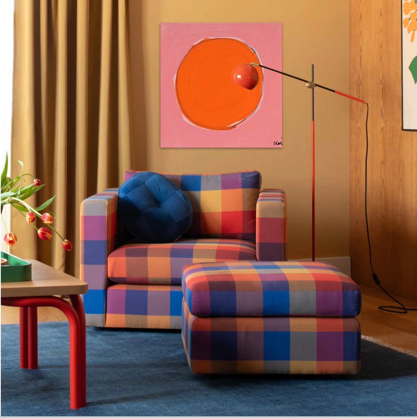 Kerri Rosenthal Dot - Bubblegum Poppy Art Print