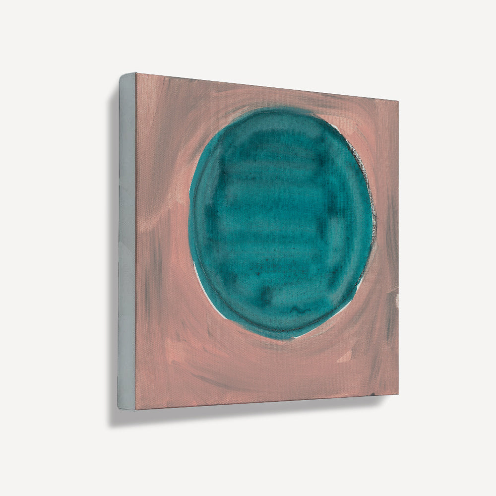 Kerri Rosenthal Dot - Mauve Teal Art Print