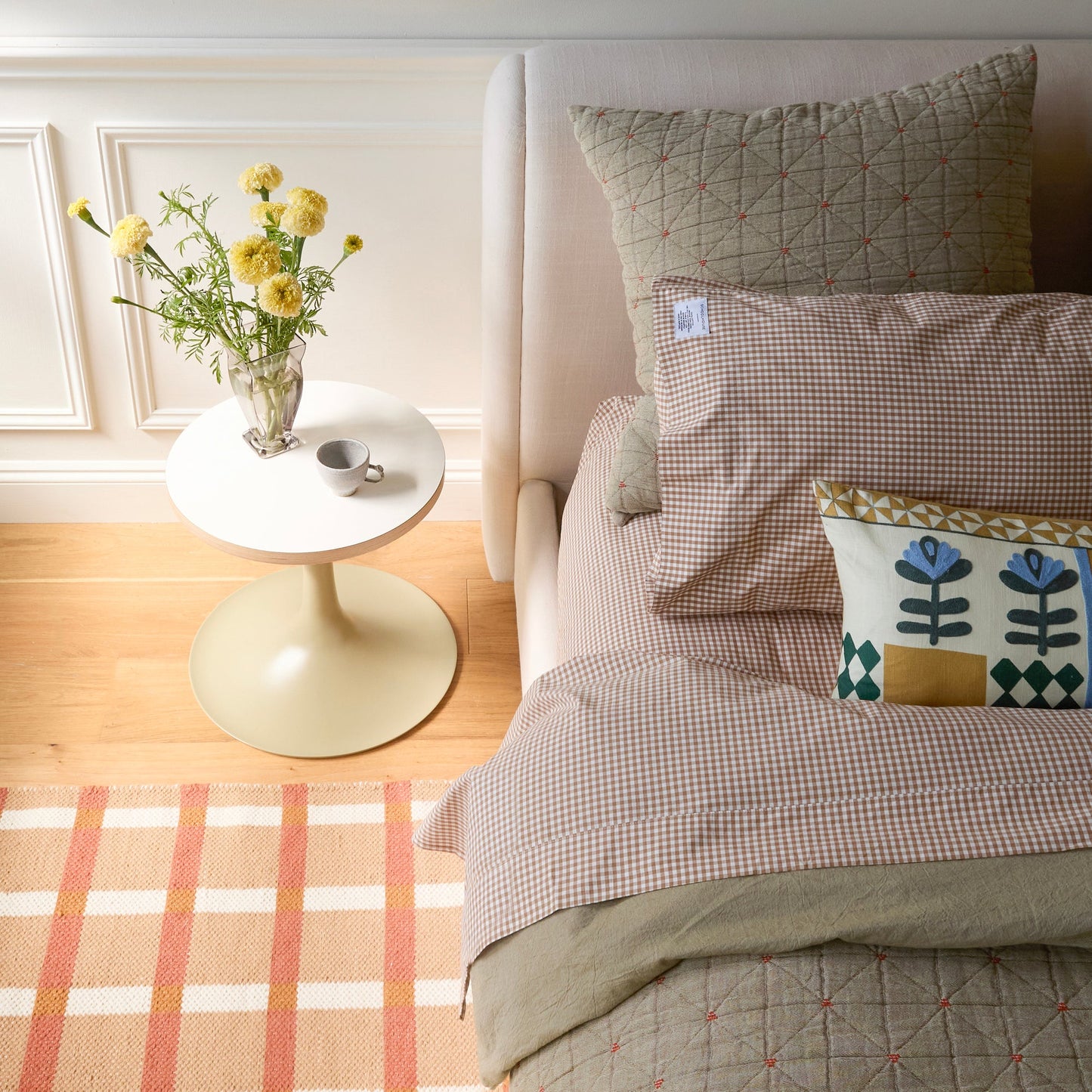 Plaid Wool Reversible Rug