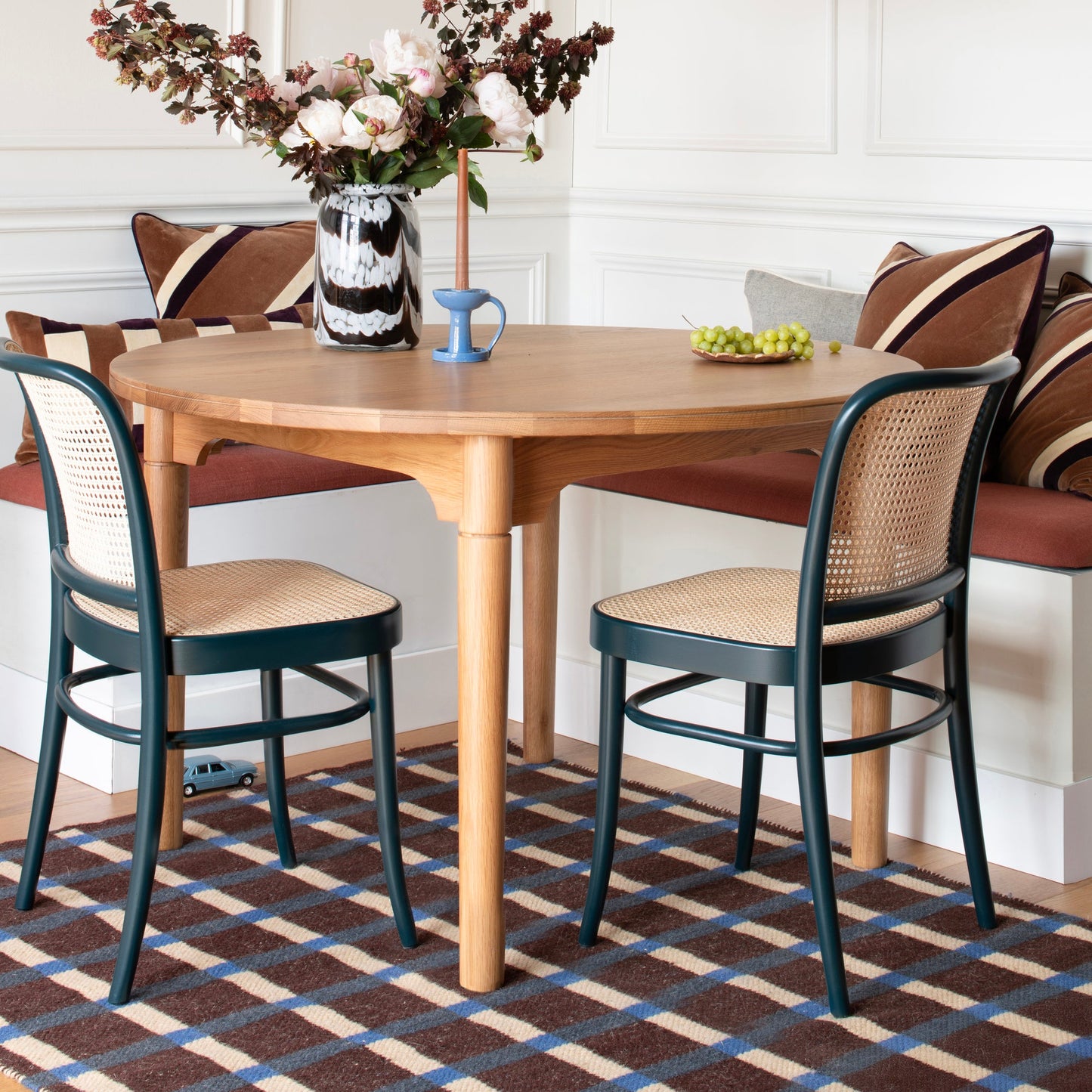 Plaid Wool Reversible Rug