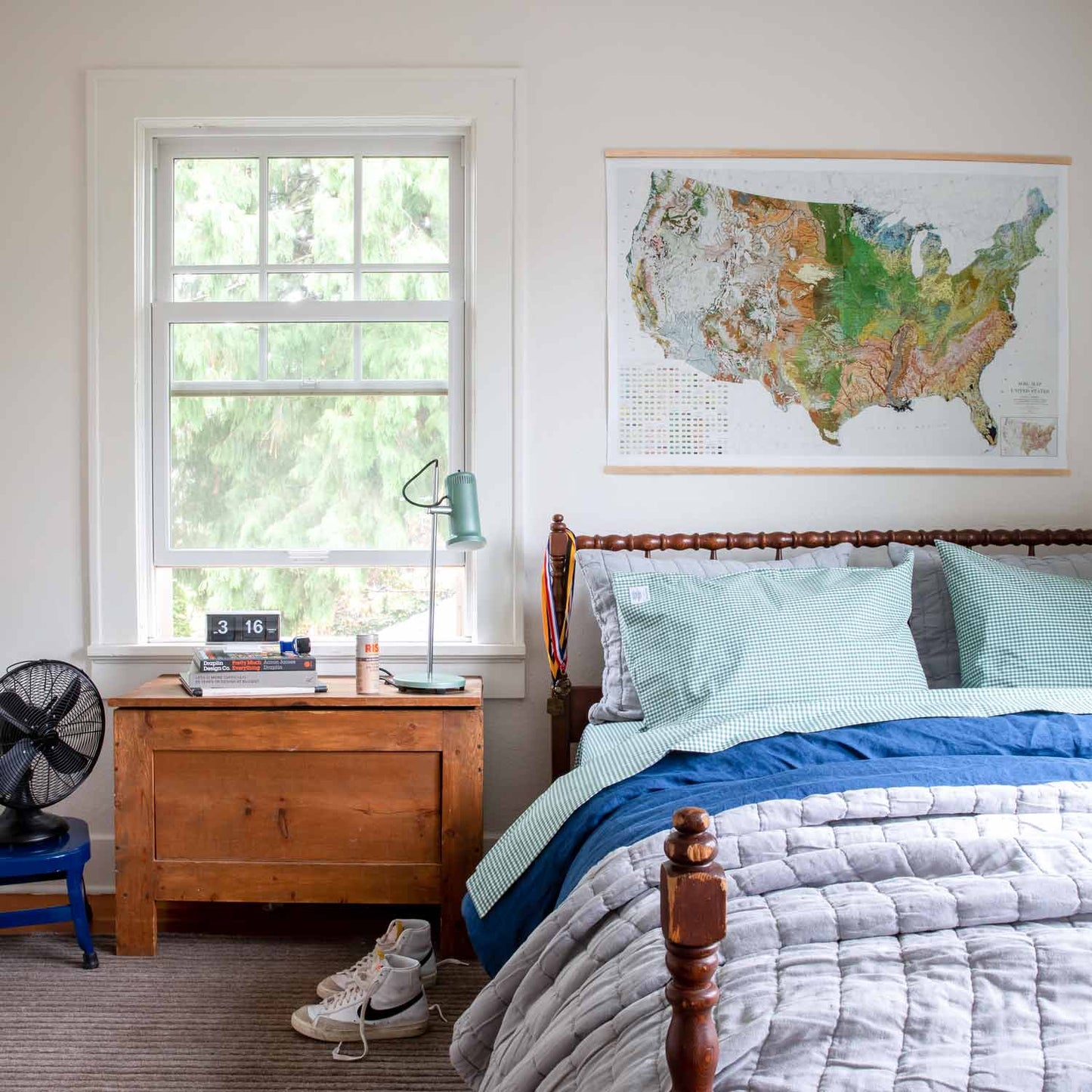 Gingham Percale Pillow Case, Set of 2