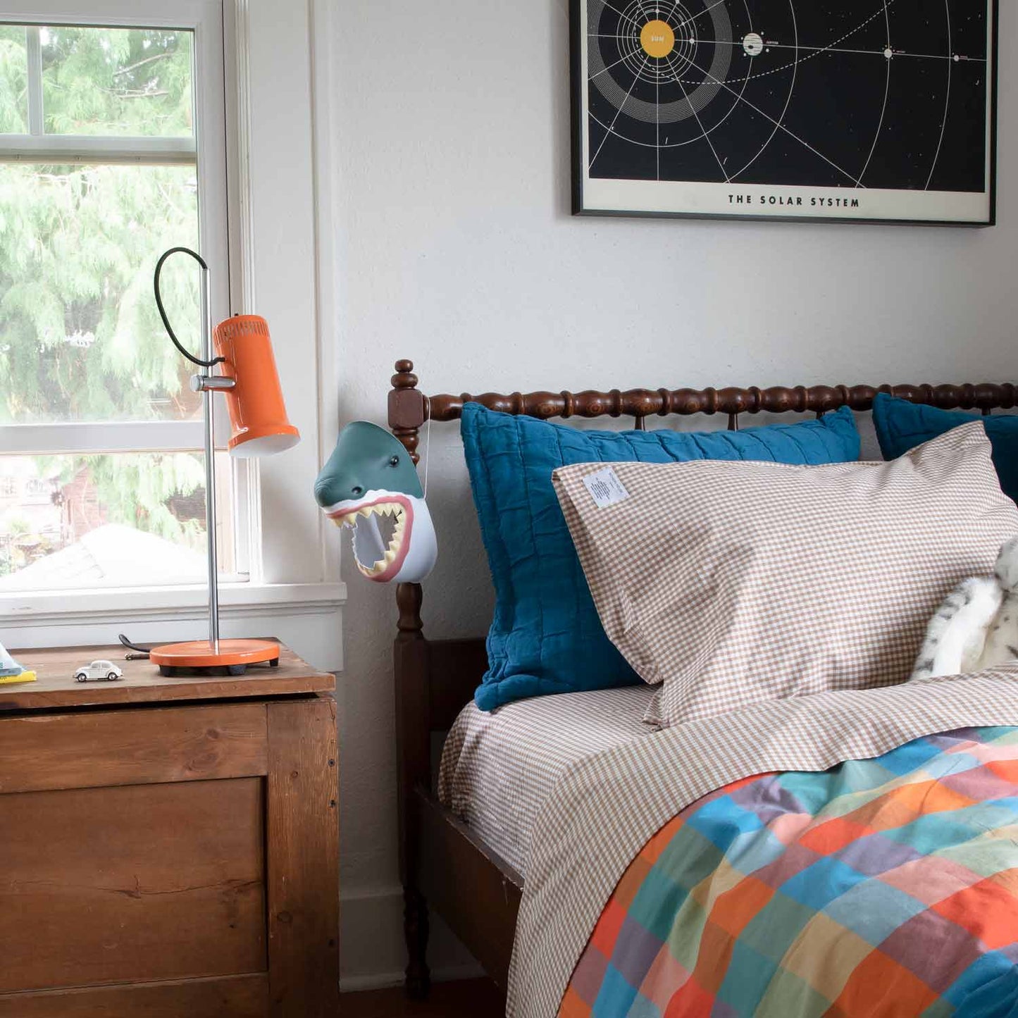 Gingham Percale Pillow Case, Set of 2