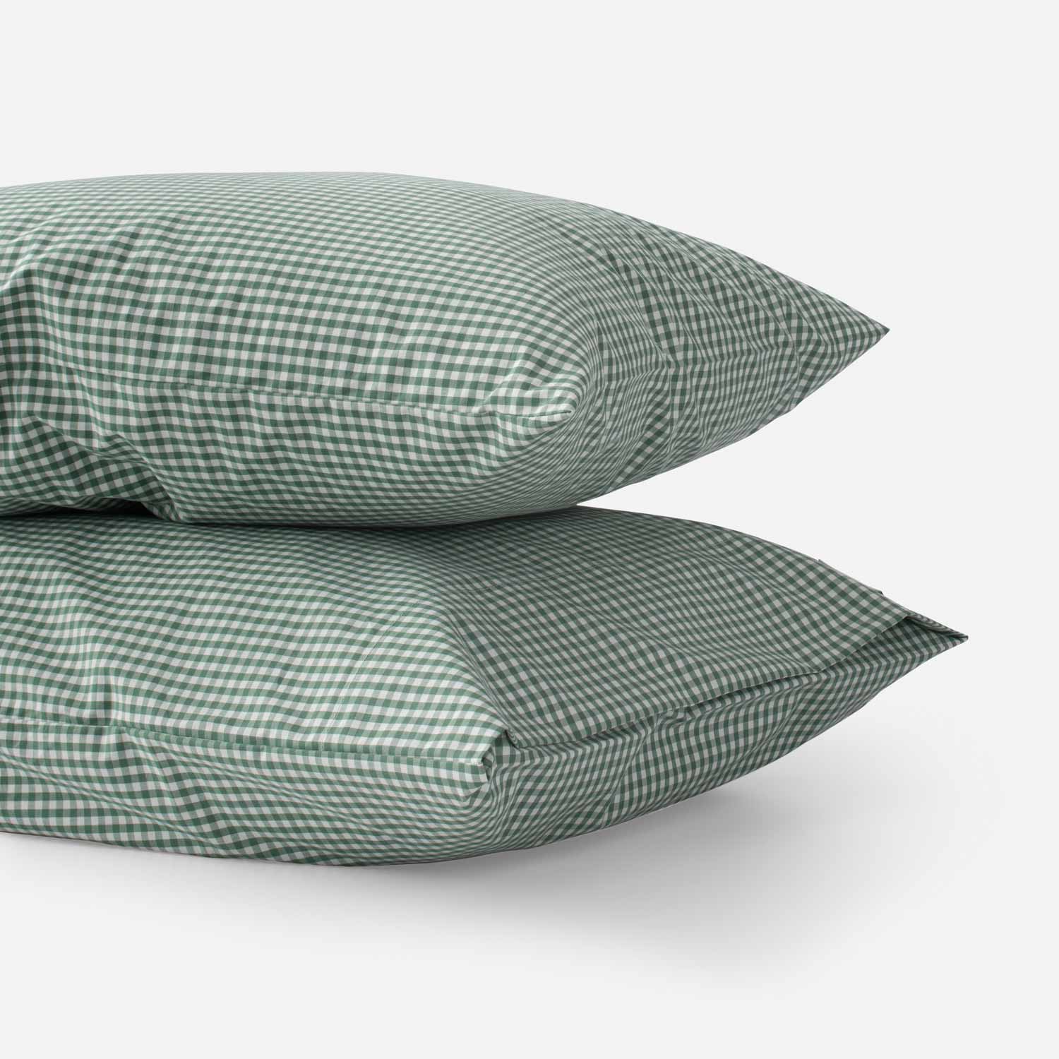 Gingham Pillow Case Set::Juniper::Hover