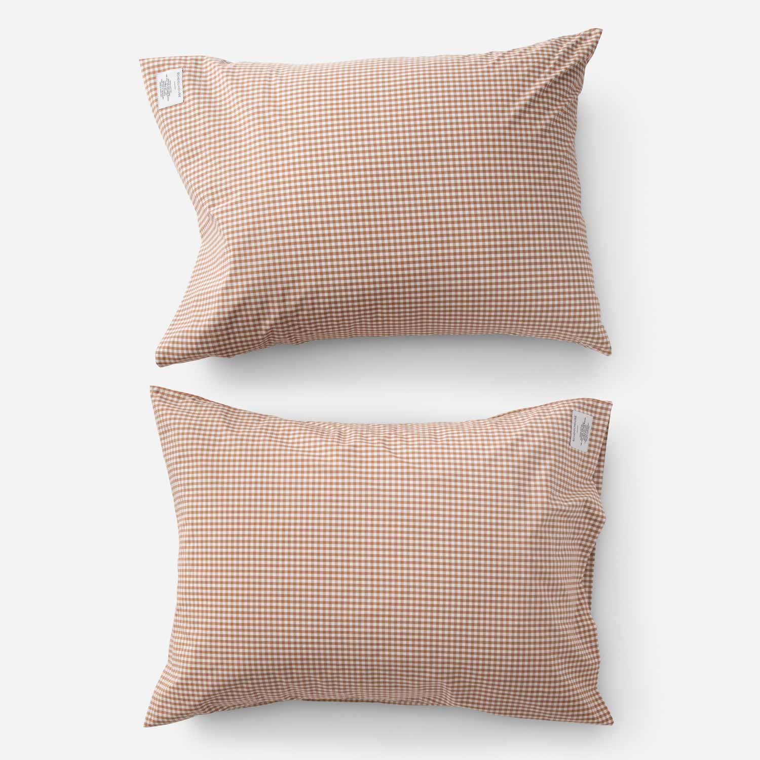 Gingham Pillow Case Set::Russet::Main