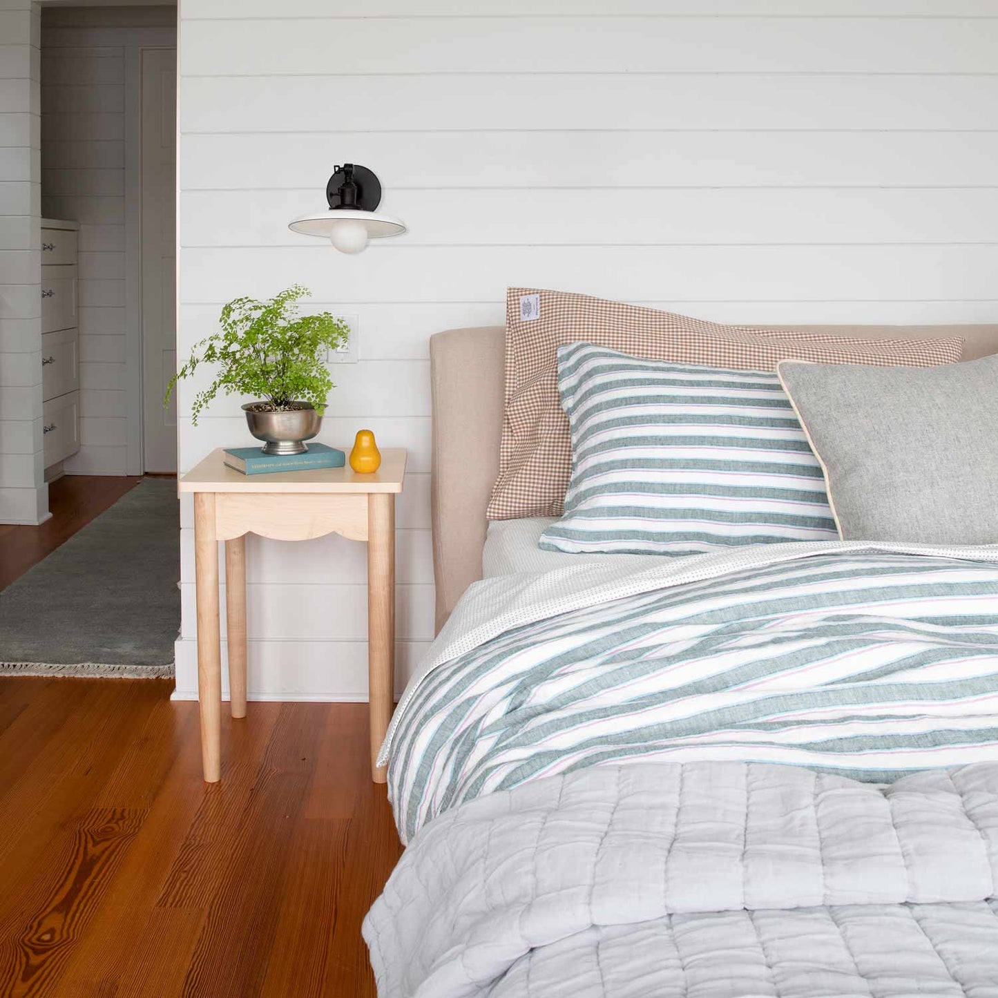 Gingham Percale Pillow Case, Set of 2