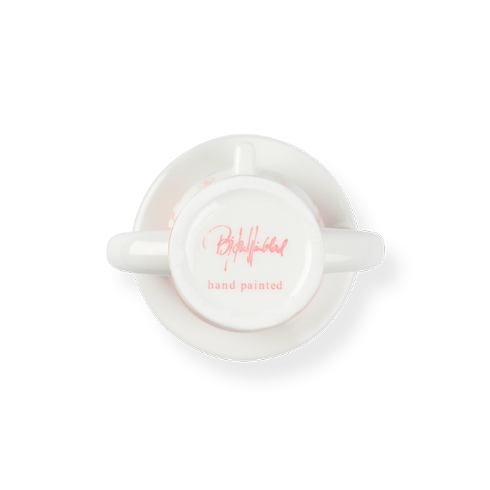 Bjørn Wiinblad Lady with Hat Candle Holder, Pink & Yellow