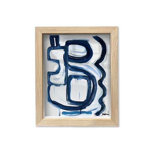 Kerri Rosenthal My Mykonos 2 Oak Shadow Box Art