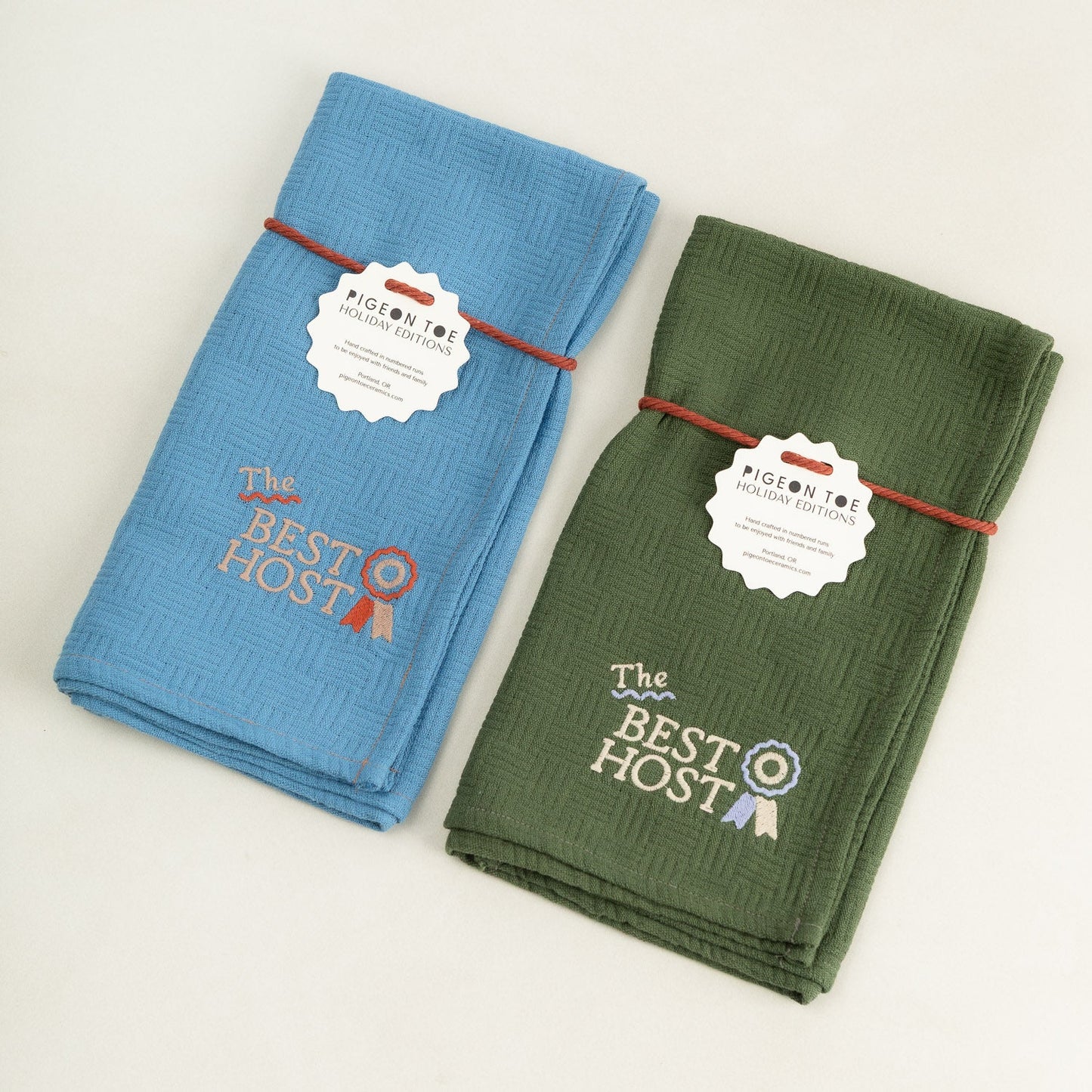 Embroidered Best Host Kitchen Towel