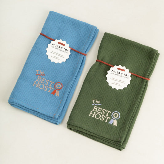 Embroidered Best Host Kitchen Towel