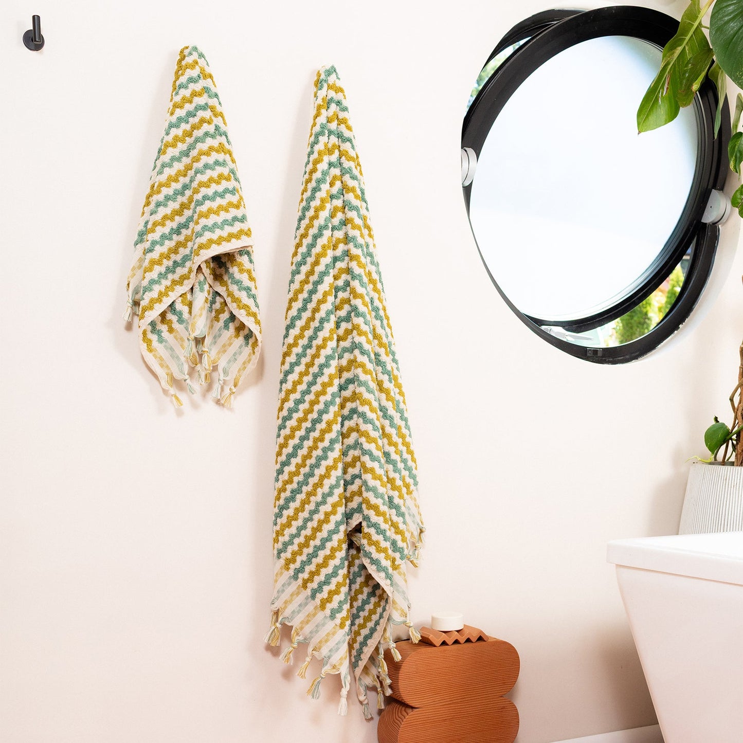 Organic Cotton Turkish Hand Towel by Pigeon Toe Ceramics