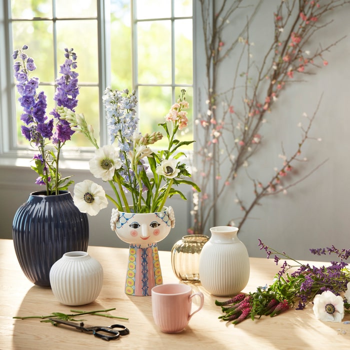 Bjørn Wiinblad Eva Vase, Pink & Blue