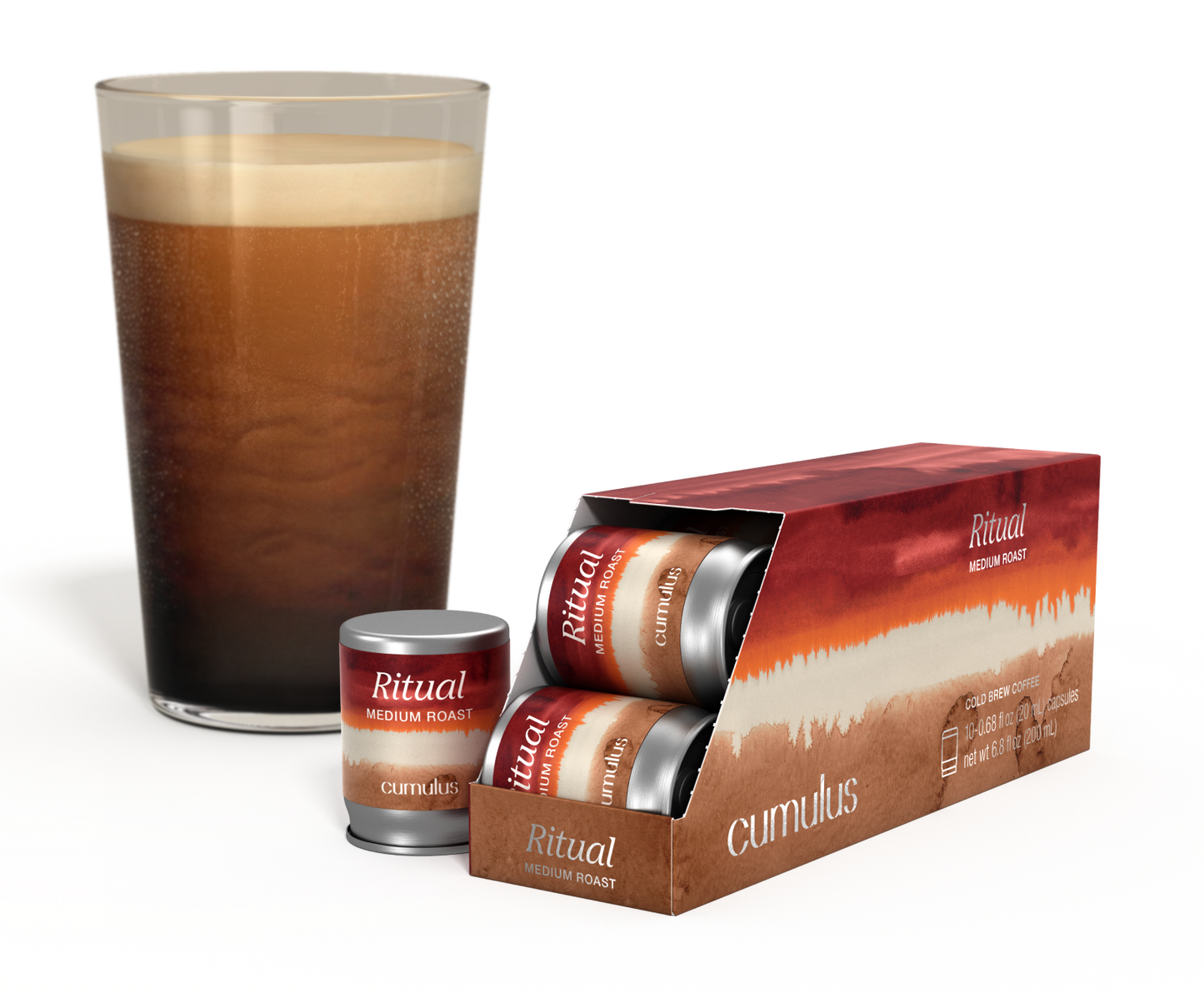 Cumulus Ritual Medium Cold-Brew Coffee Capsules, 10-Pack