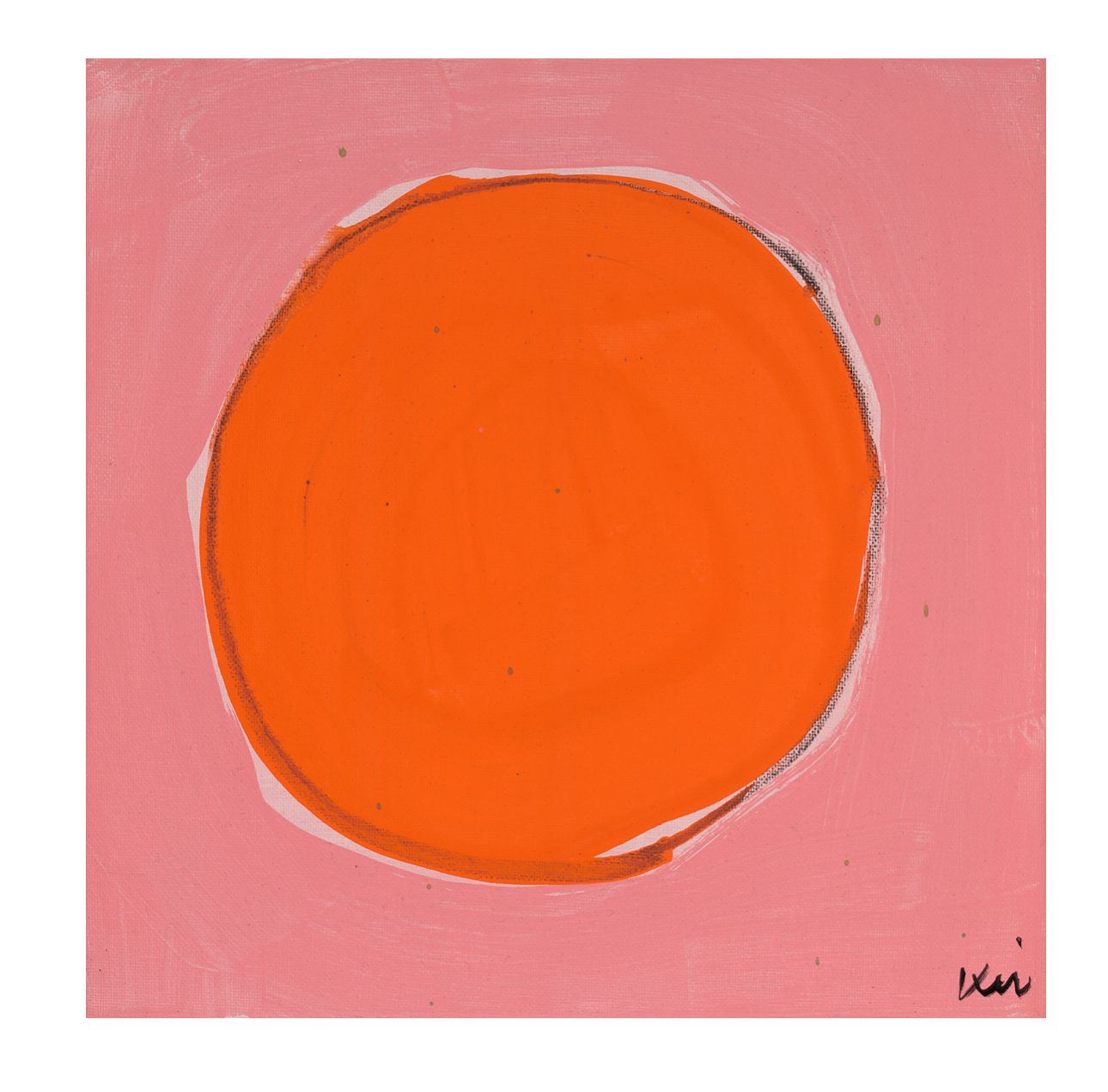 Kerri Rosenthal Dot - Bubblegum Poppy Art Print