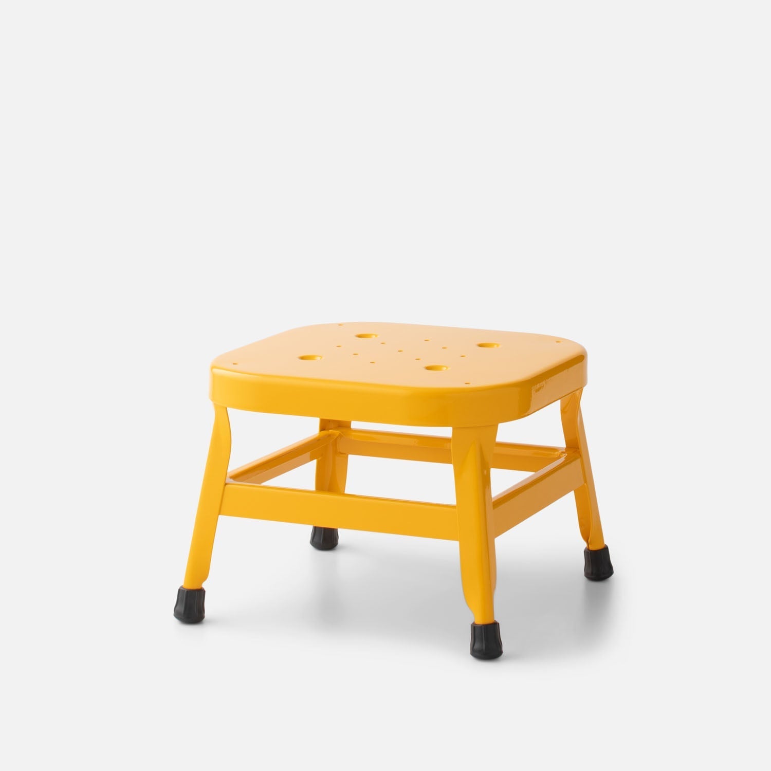 Schoolhouse Utility Stool 10"::Industrial Yellow-Gloss::Main