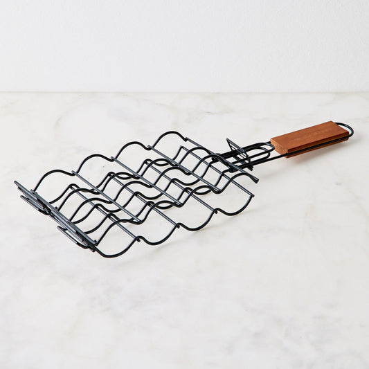 Nonstick Corn Grilling Basket With Folding Handle