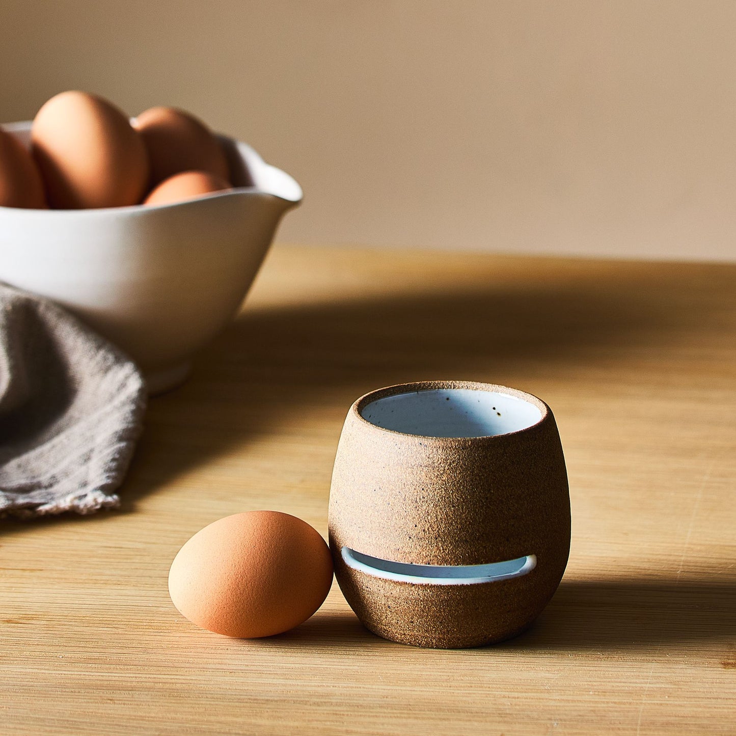 Handmade Ceramic Egg Separator