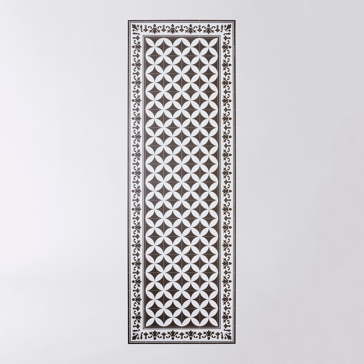 Black & White Tile Vinyl Mat