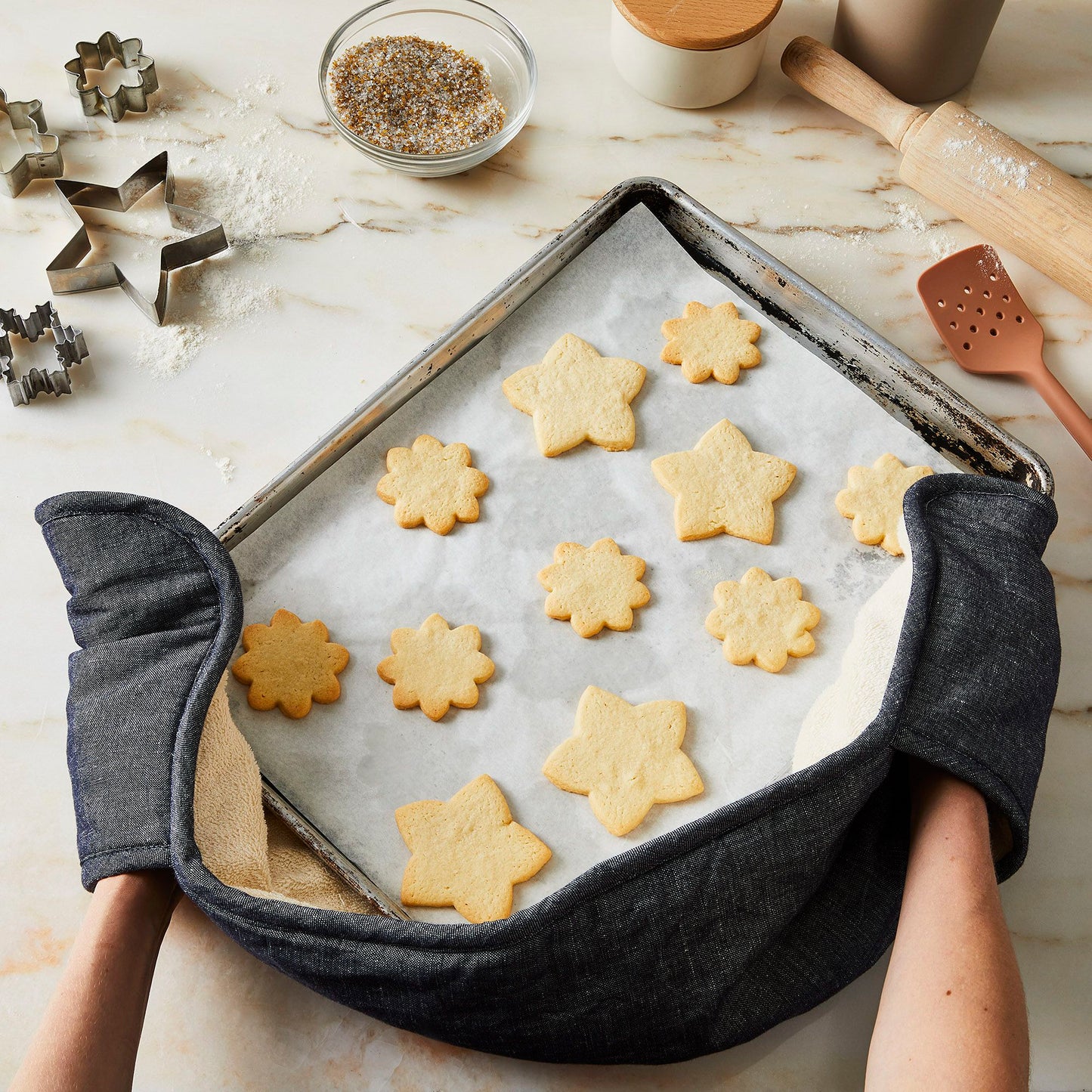 Food52 Linen Cotton Double Oven Mitt