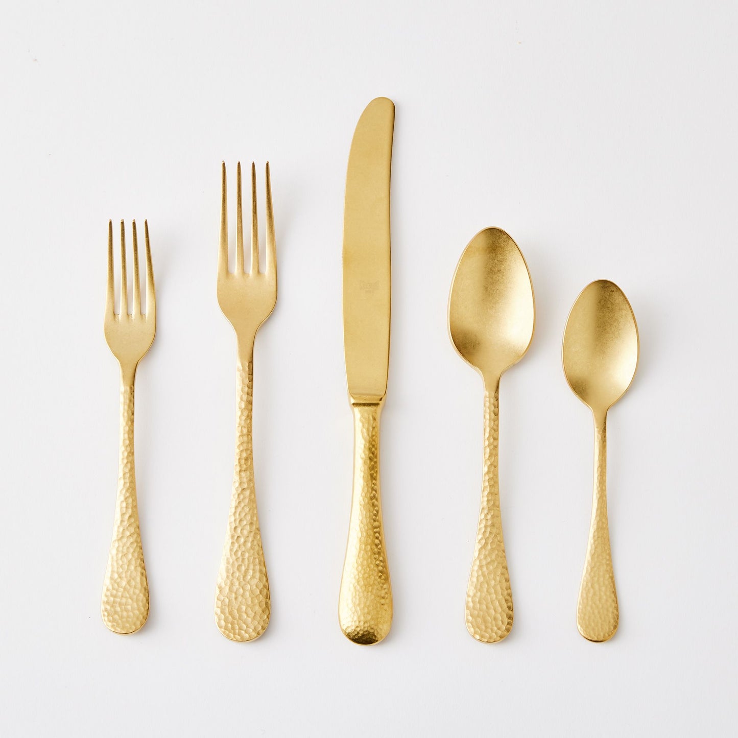 Epoque Hammered Italian Flatware Sets