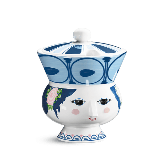 Bjørn Wiinblad Dora Bowl, Blue