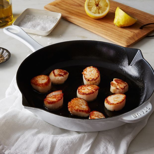 Staub Enameled Cast-Iron Frying Pan, 10"