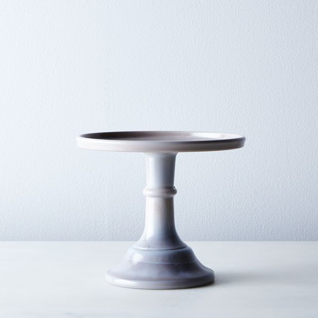 Mosser Colored Glass Cake Stand