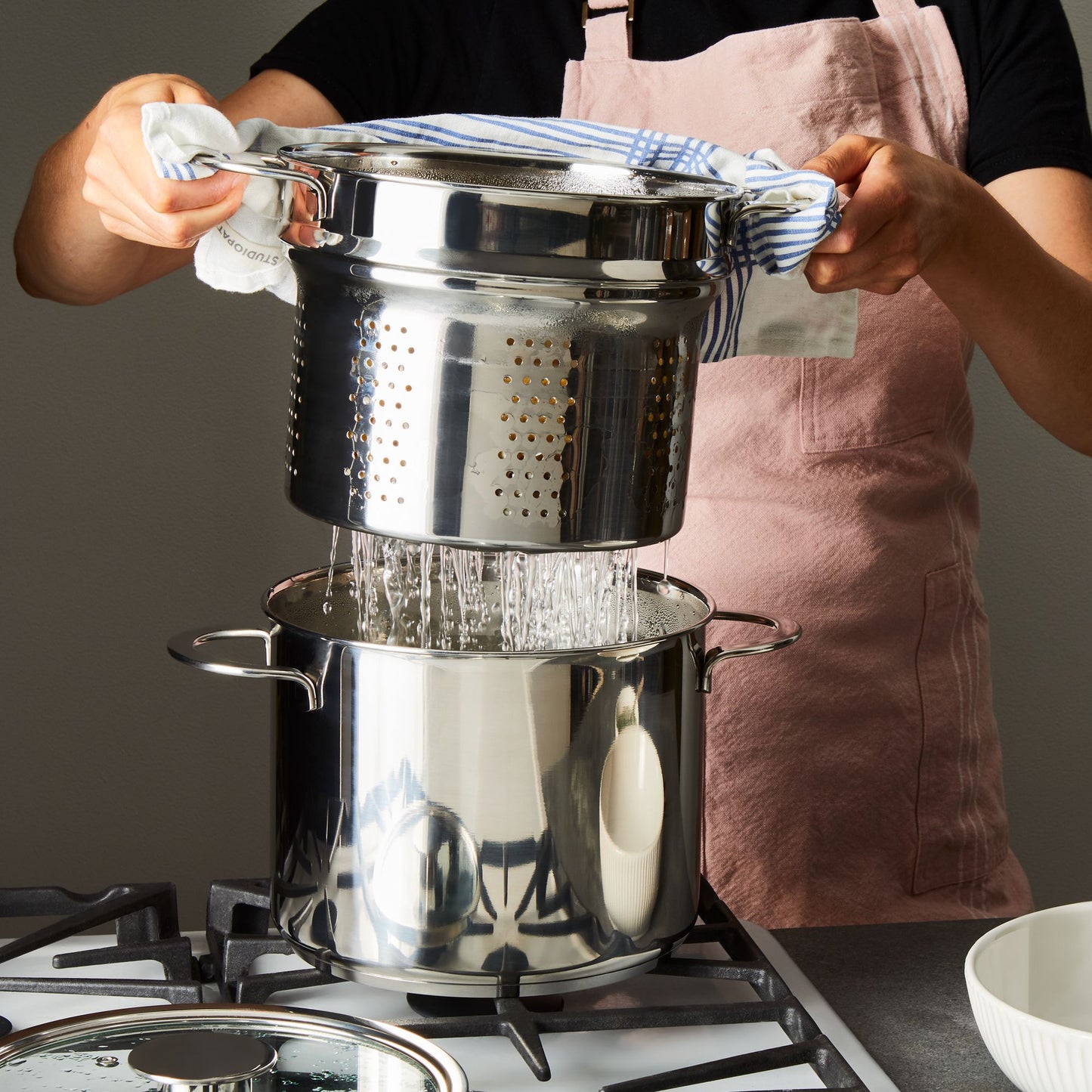 Italian Pasta Pot with Bonus Serving Utensils, 7QT
