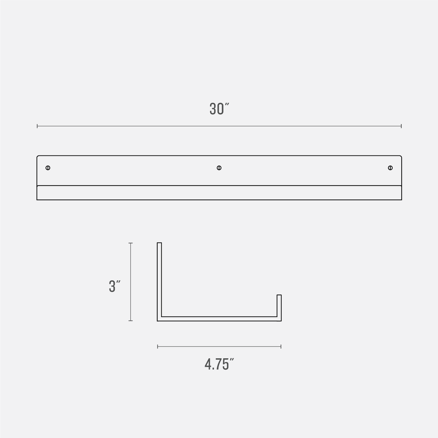 Brake Angle Picture Ledge