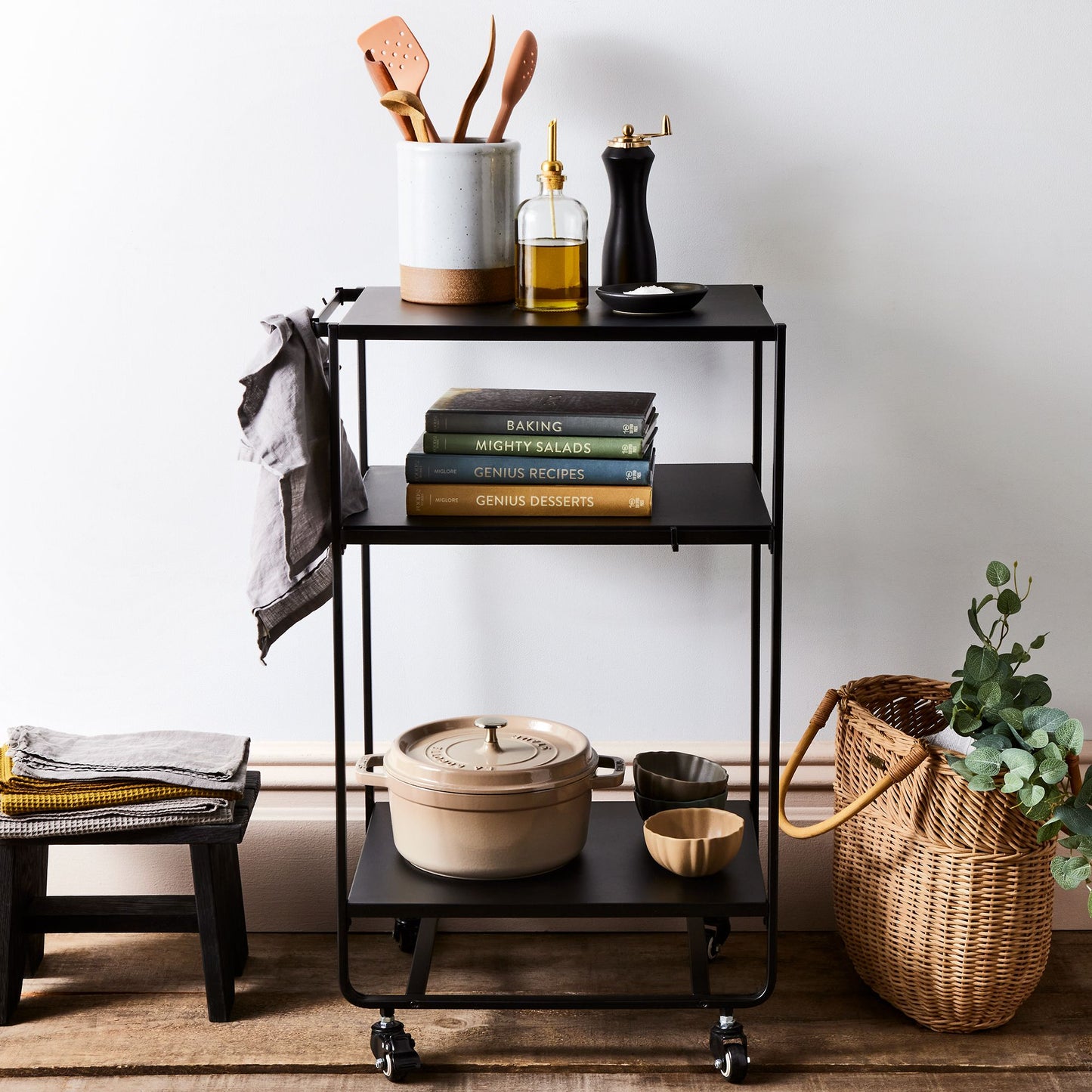 3-Tiered Rolling Organization Cart