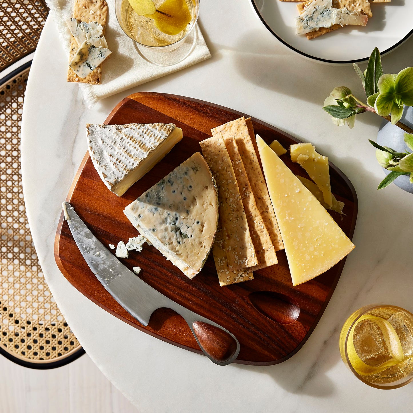 Dansk Vivianna Cheese Board With Knife