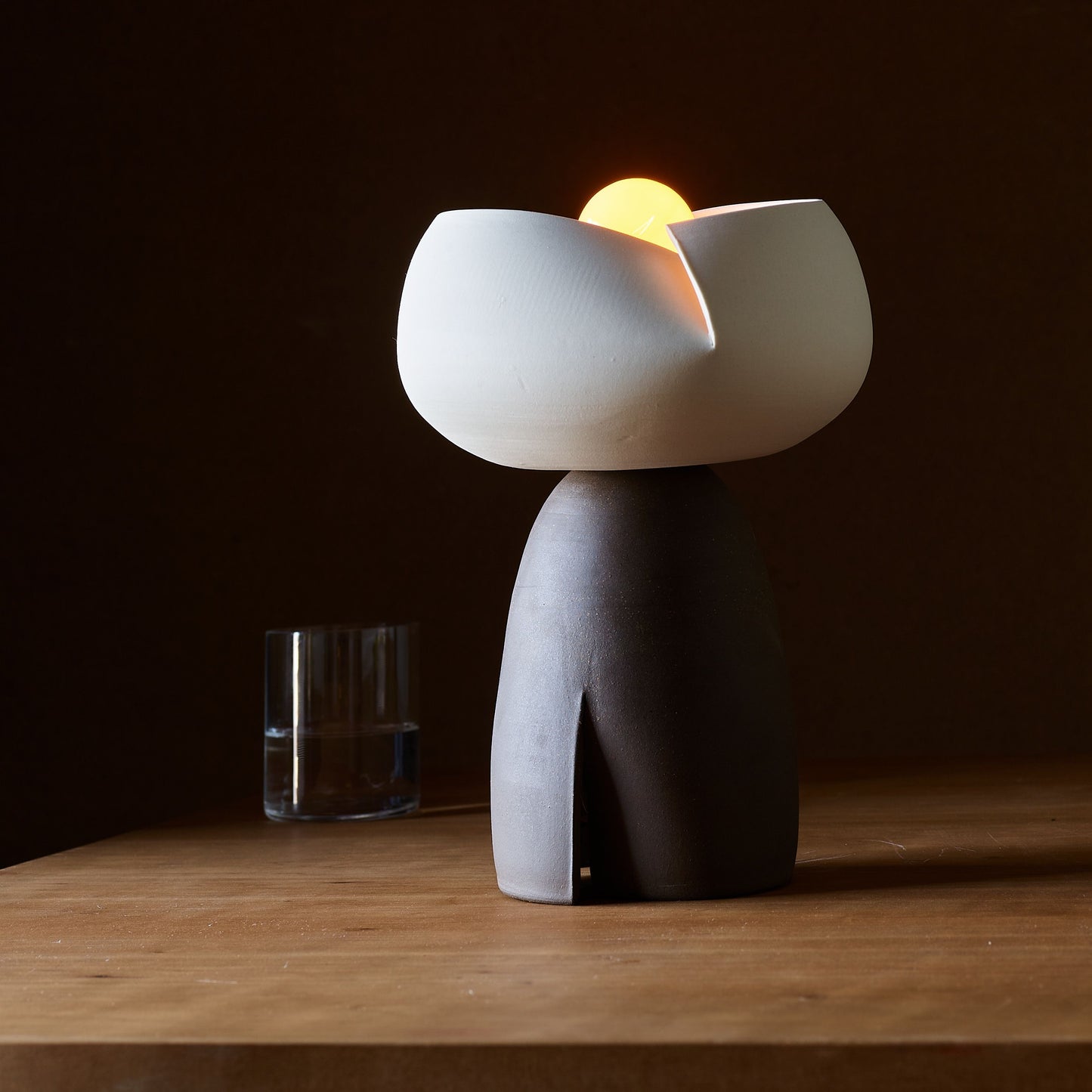 Handmade Split Stoneware Table Lamp by Studio Joo