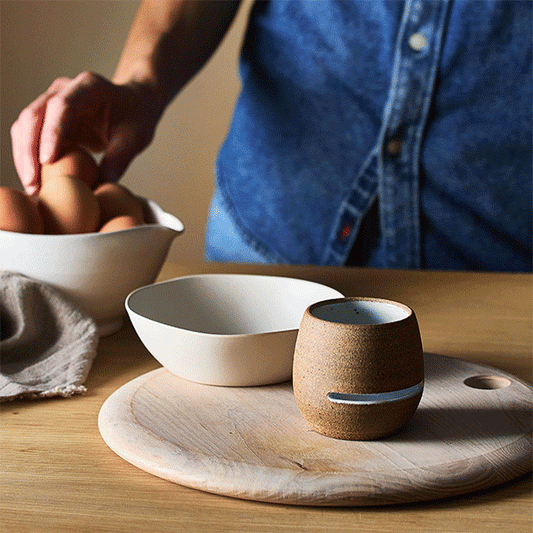 Handmade Ceramic Egg Separator
