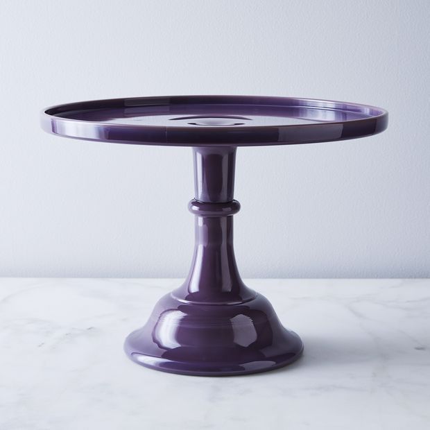 Mosser Colored Glass Cake Stand