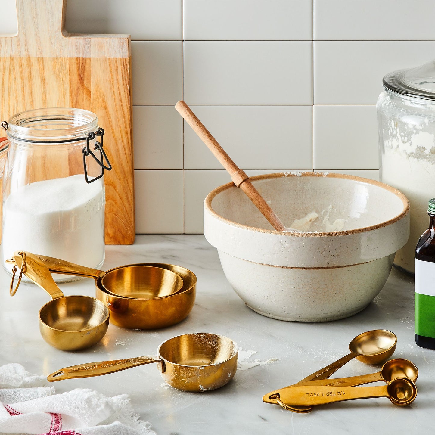 Maison Plus Heavyweight Gold Measuring Cups & Spoons Set