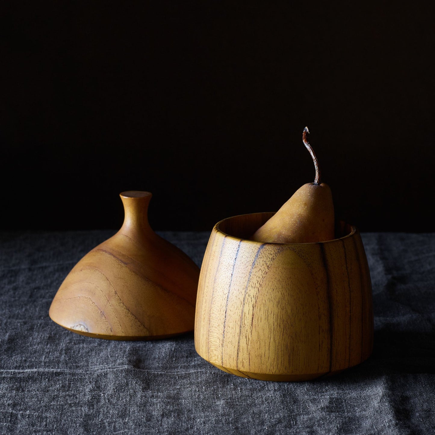 Dansk Teak Acorn Box
