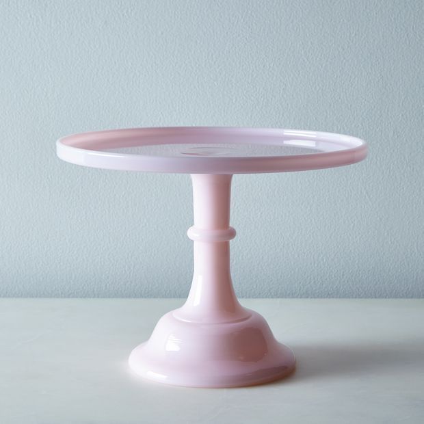 Mosser Colored Glass Cake Stand