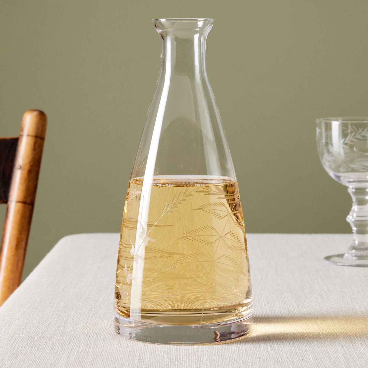 Etched Crystal Table Carafe