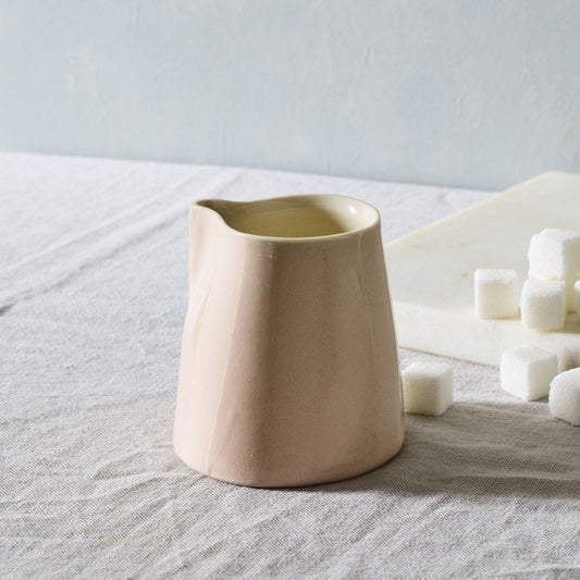 Handmade Mini Creamer With Glazed Stripes by Elizabeth Benotti
