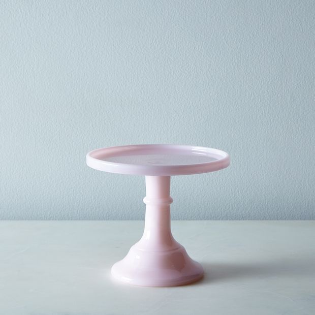 Mosser Colored Glass Cake Stand