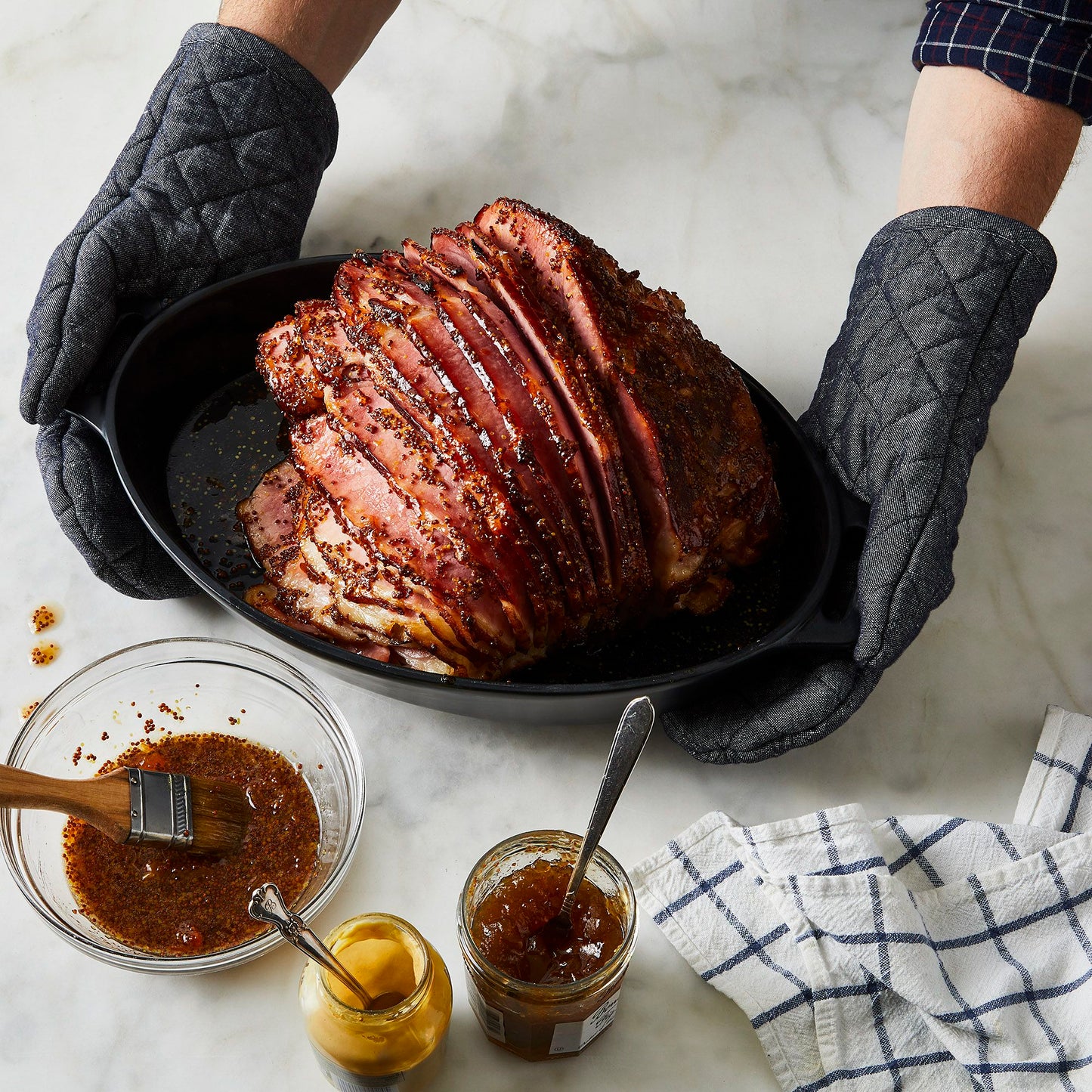 Food52 Linen Cotton Oven Mitts, Set of 2